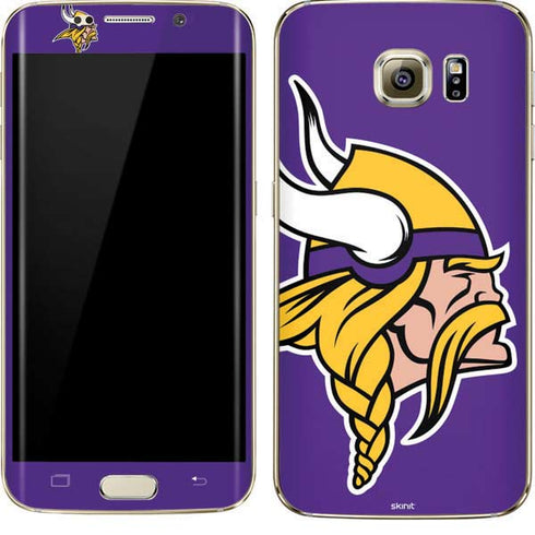 NFL Minnesota Vikings Large Logo Galaxy S7 Edge Skin